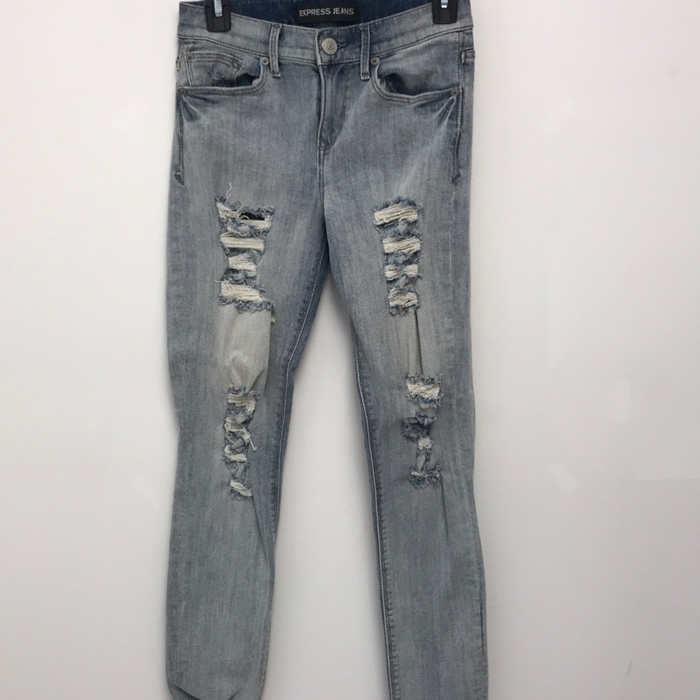 High rise skinny jeans